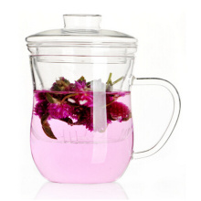 Tasse à thé Tasse en verre pour thé Tasse à café avec couvercle